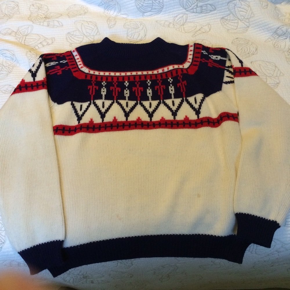 Vintage Chunky Ski Sweater Medium